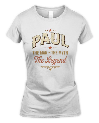 I'm Name I'm Not Rude I Just Have The Balls Funny T-Shirt PAUL M1-77 / Women's Standard T-Shirt / white