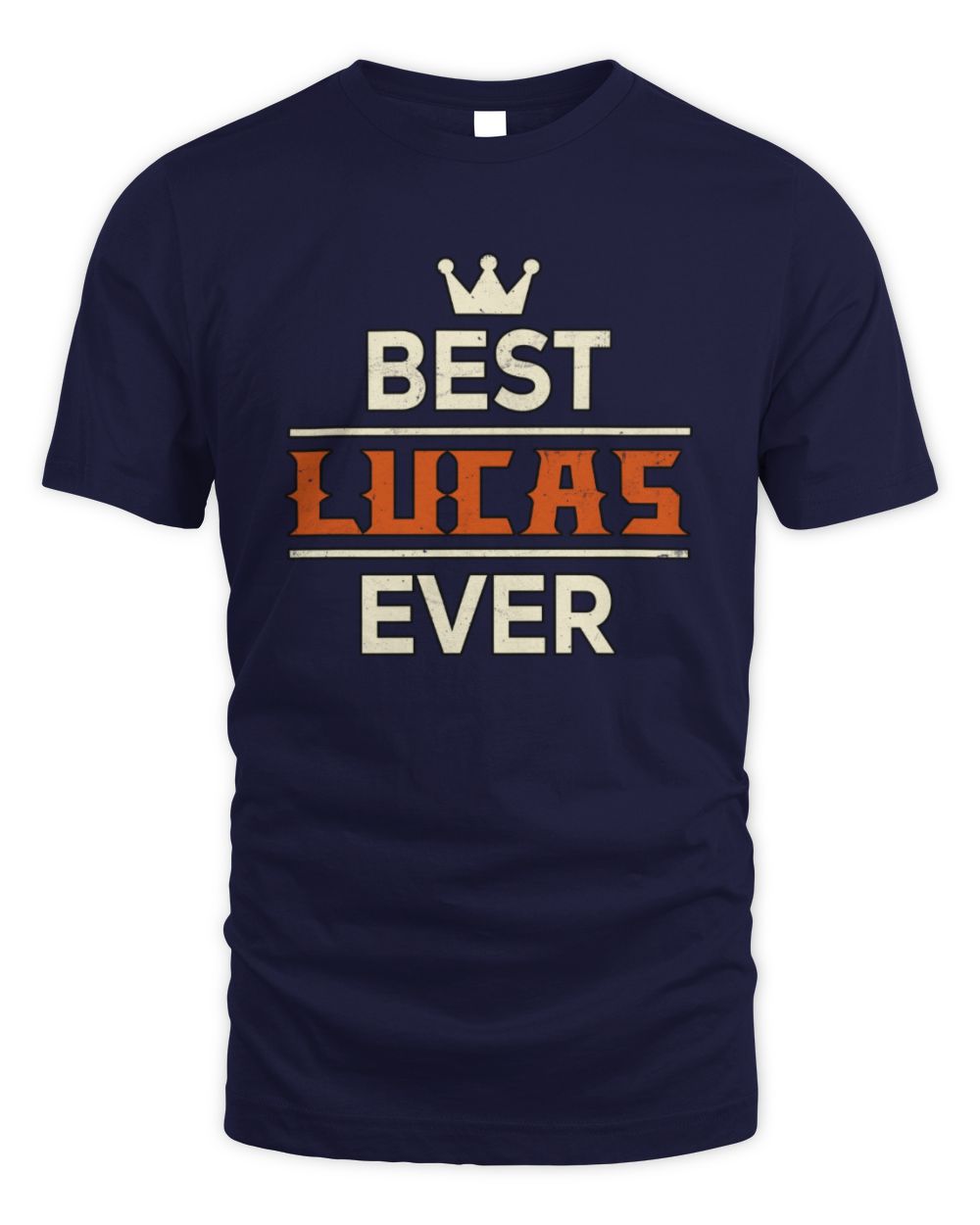 Best Your Name With Crown Shirt LUCAS M1-59 / Unisex Standard T-Shirt / navy