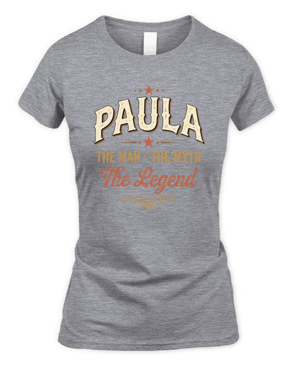 I'm Name I'm Not Rude I Just Have The Balls Funny T-Shirt PAULA M1-77 / Women's Standard T-Shirt / sport grey