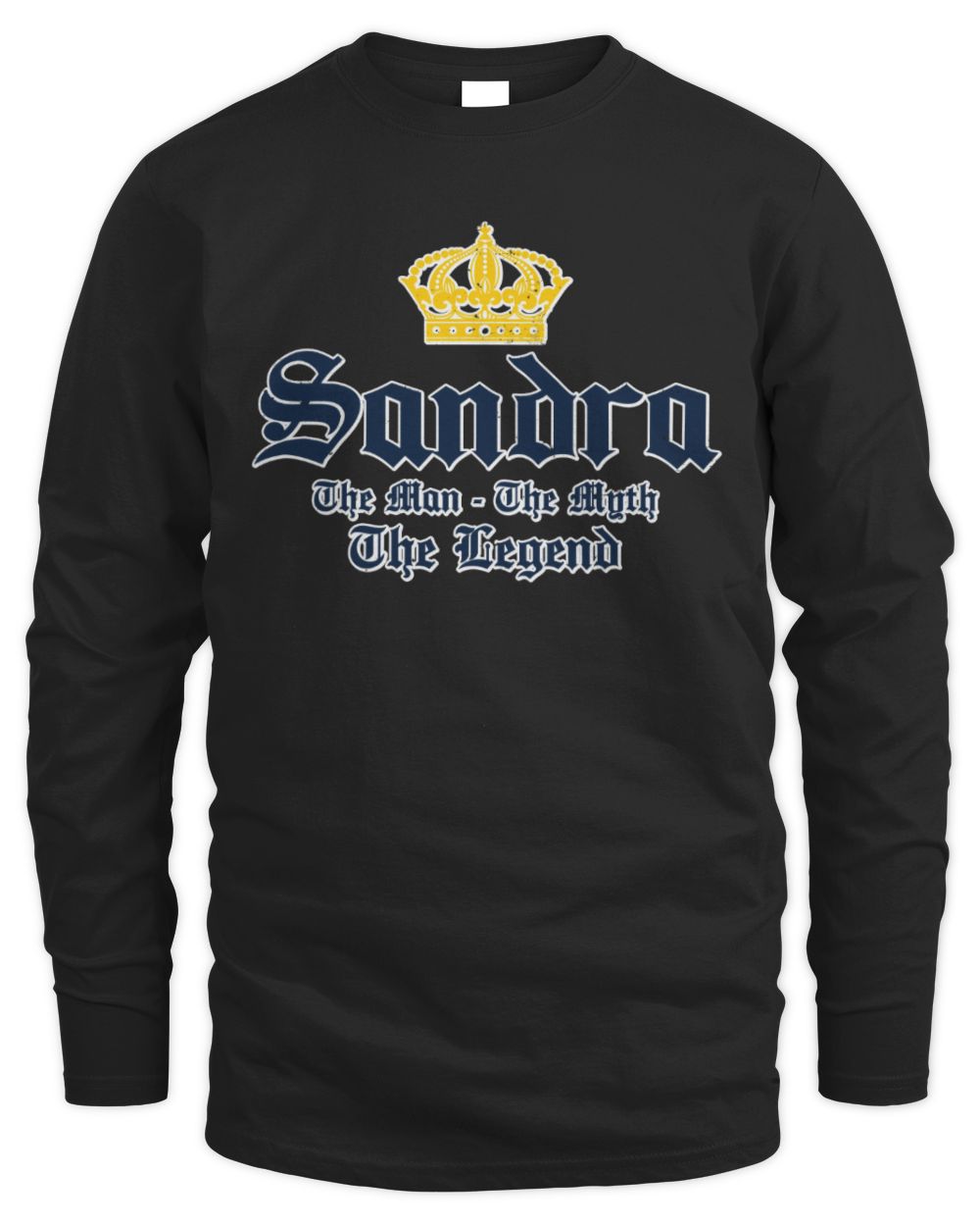 The Man The Myth The Legend Corona Beer T-Shirt SANDRA M1-S83 / Men's Long Sleeved T-Shirt / black