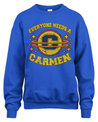 Everyone Needs a Your Name Shirt CARMEN M1-76 / Unisex Sweatshirt / royal