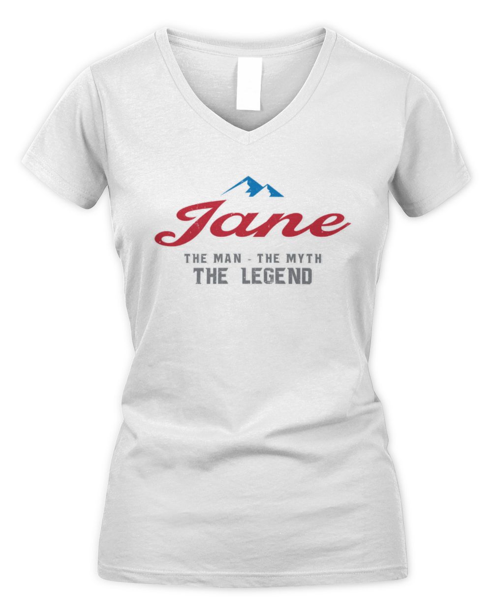 The Man The Myth The Legend Coors Light Beer T-Shirt JANE M1-S84 / Women's V-Neck T-Shirt / white