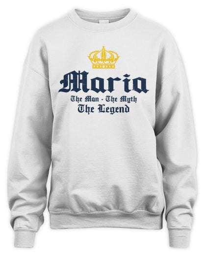 The Man The Myth The Legend Corona Beer T-Shirt MARIA M1-S83 / Unisex Sweatshirt / white
