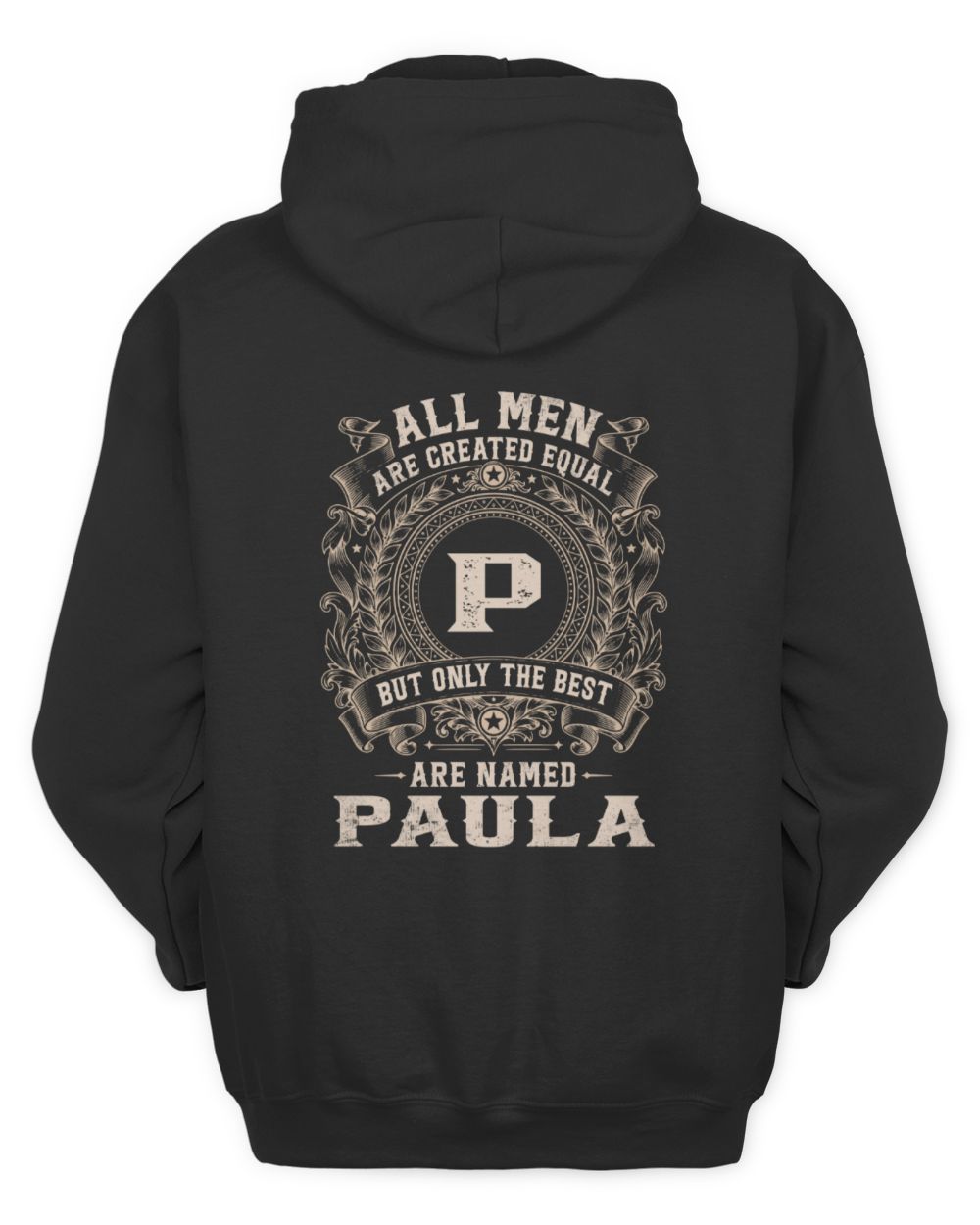 All Men Are Created Equal Cool Logo Shirt PAULA M1-60 / Unisex Hoodie / black