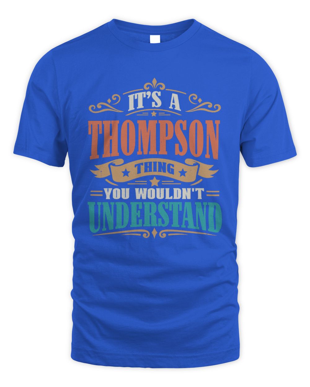 It’s a Name Thing Personalized Retro T-Shirt THOMPSON M1-47 / Unisex Standard T-Shirt / royal