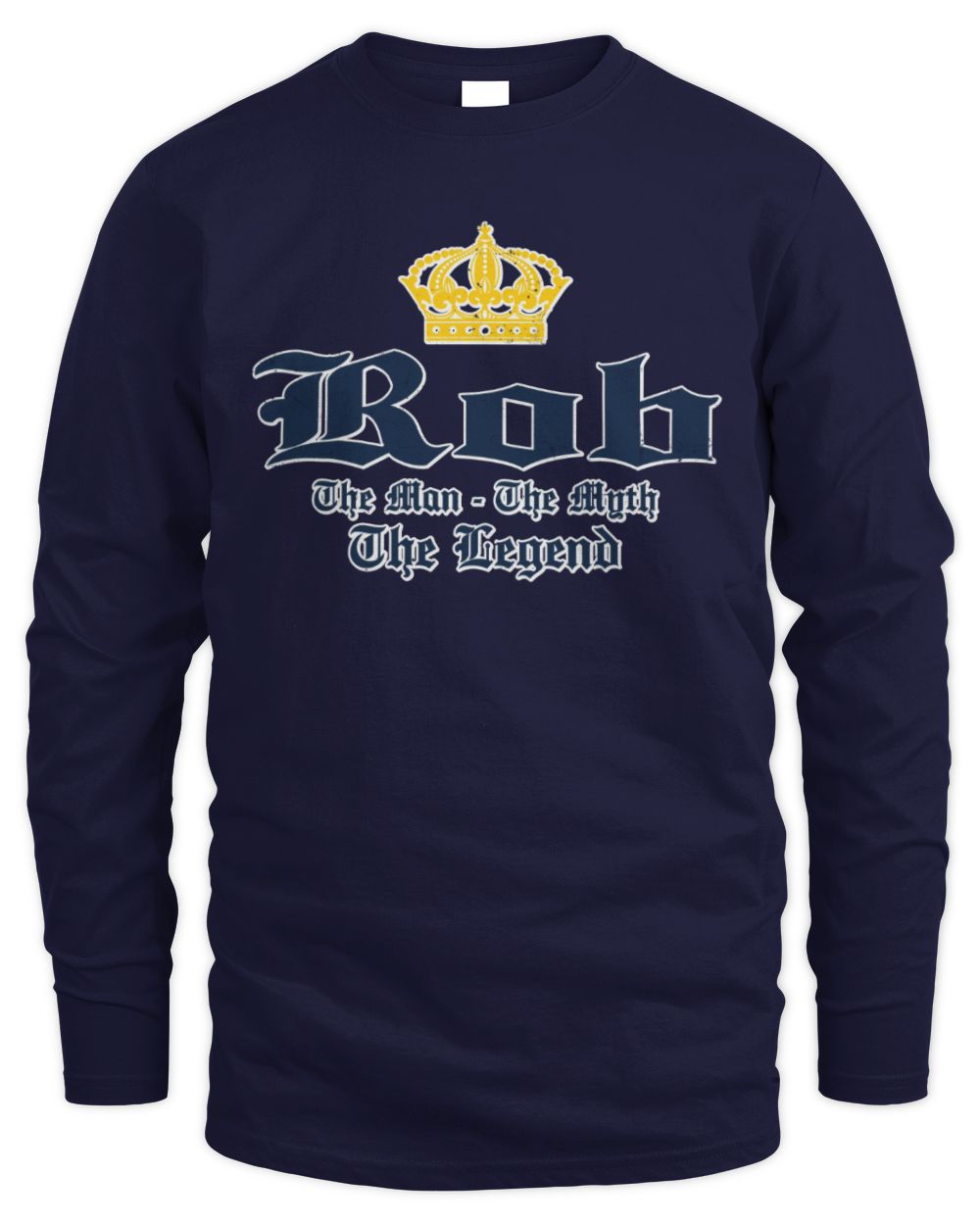 The Man The Myth The Legend Corona Beer T-Shirt ROB M1-S83 / Men's Long Sleeved T-Shirt / navy