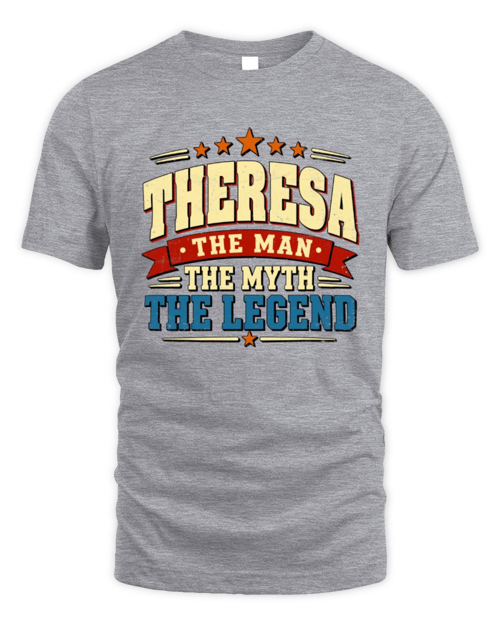 The Man The Myth The Legend Ribbon Vintage T-Shirt THERESA M1-56 / Unisex Standard T-Shirt / sport grey