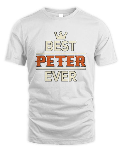 Best Your Name With Crown Shirt PETER M1-59 / Unisex Standard T-Shirt / white