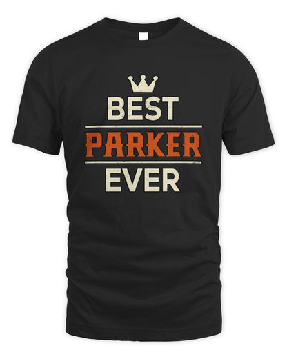 Best Your Name With Crown Shirt PARKER M1-59 / Unisex Standard T-Shirt / black
