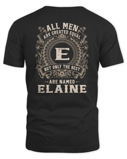 All Men Are Created Equal Cool Logo Shirt ELAINE M1-60 / Unisex Standard T-Shirt / black