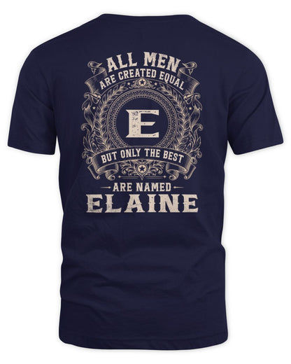 All Men Are Created Equal Cool Logo Shirt ELAINE M1-60 / Unisex Standard T-Shirt / navy