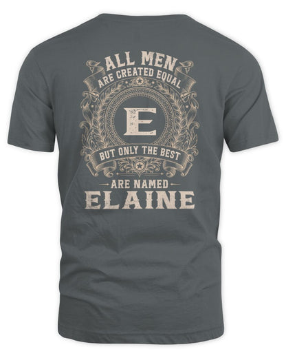 All Men Are Created Equal Cool Logo Shirt ELAINE M1-60 / Unisex Standard T-Shirt / charcoal