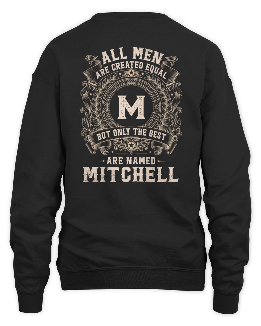 All Men Are Created Equal Cool Logo Shirt MITCHELL M1-60 / Unisex Sweatshirt / black