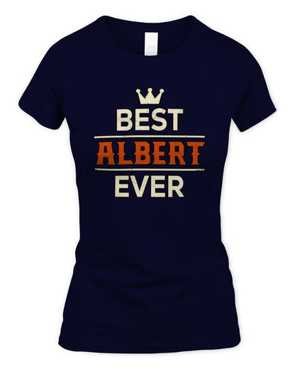 Best Your Name With Crown Shirt ALBERT M1-59 / Women's Standard T-Shirt / navy