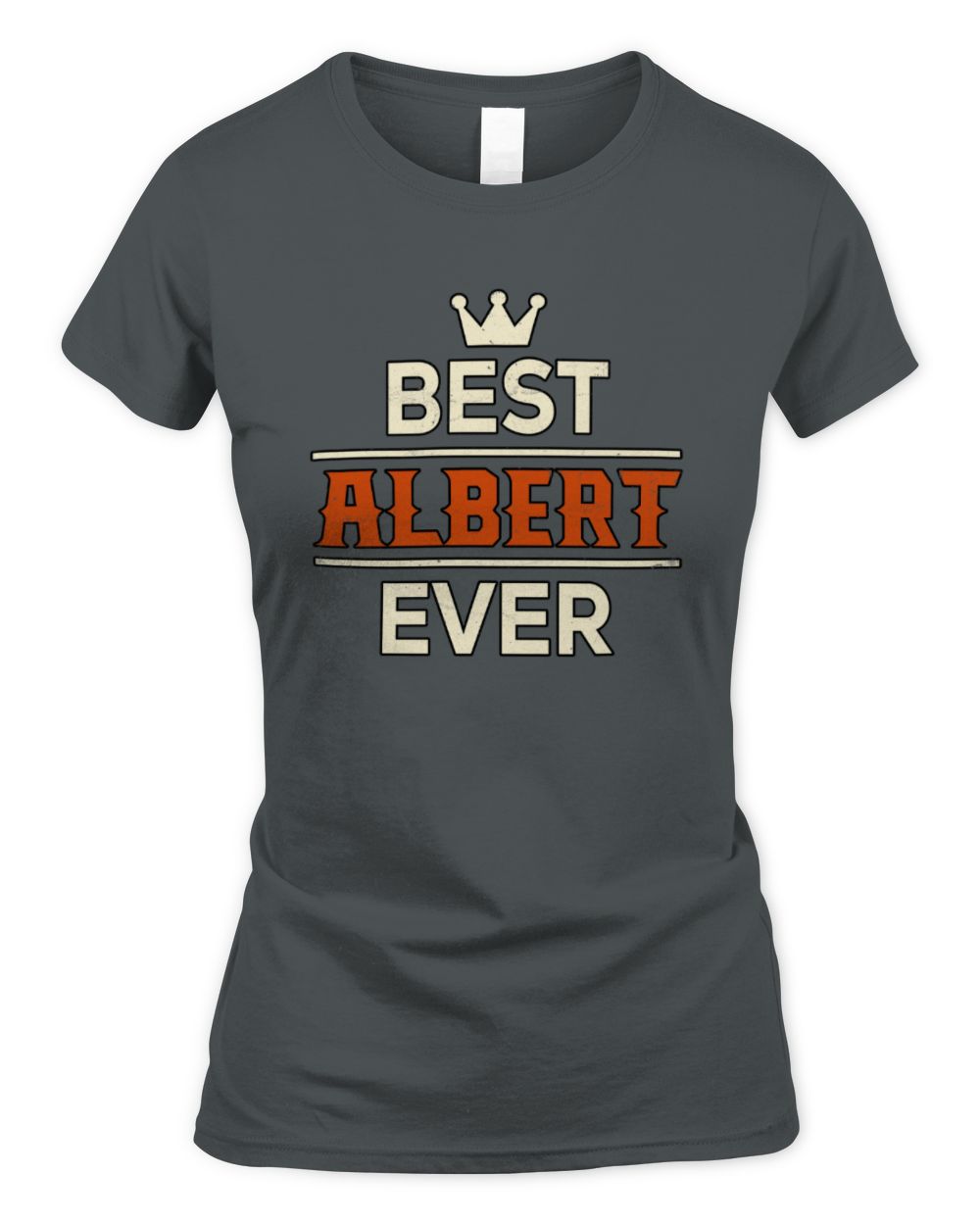 Best Your Name With Crown Shirt ALBERT M1-59 / Women's Standard T-Shirt / charcoal