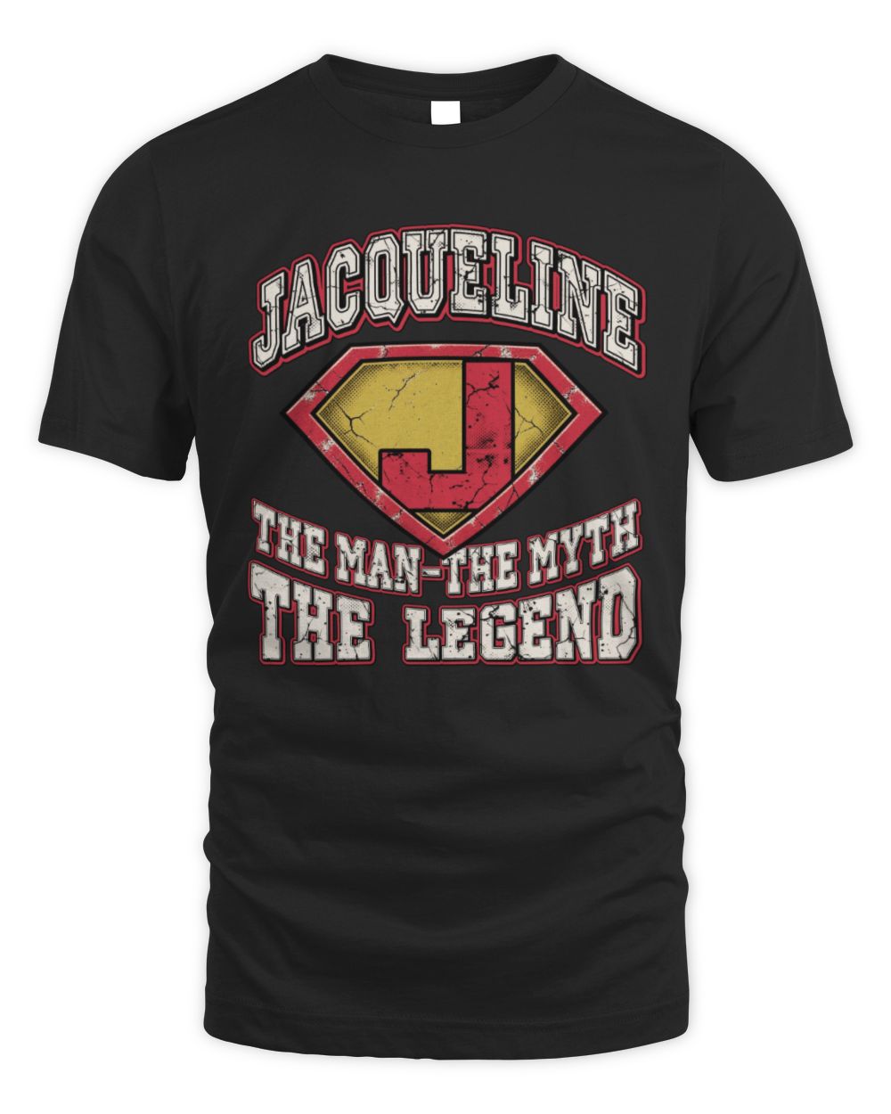 The Man The Myth The Legend Superman Graphic T-Shirt JACQUELINE M1-74 / Unisex Standard T-Shirt / black