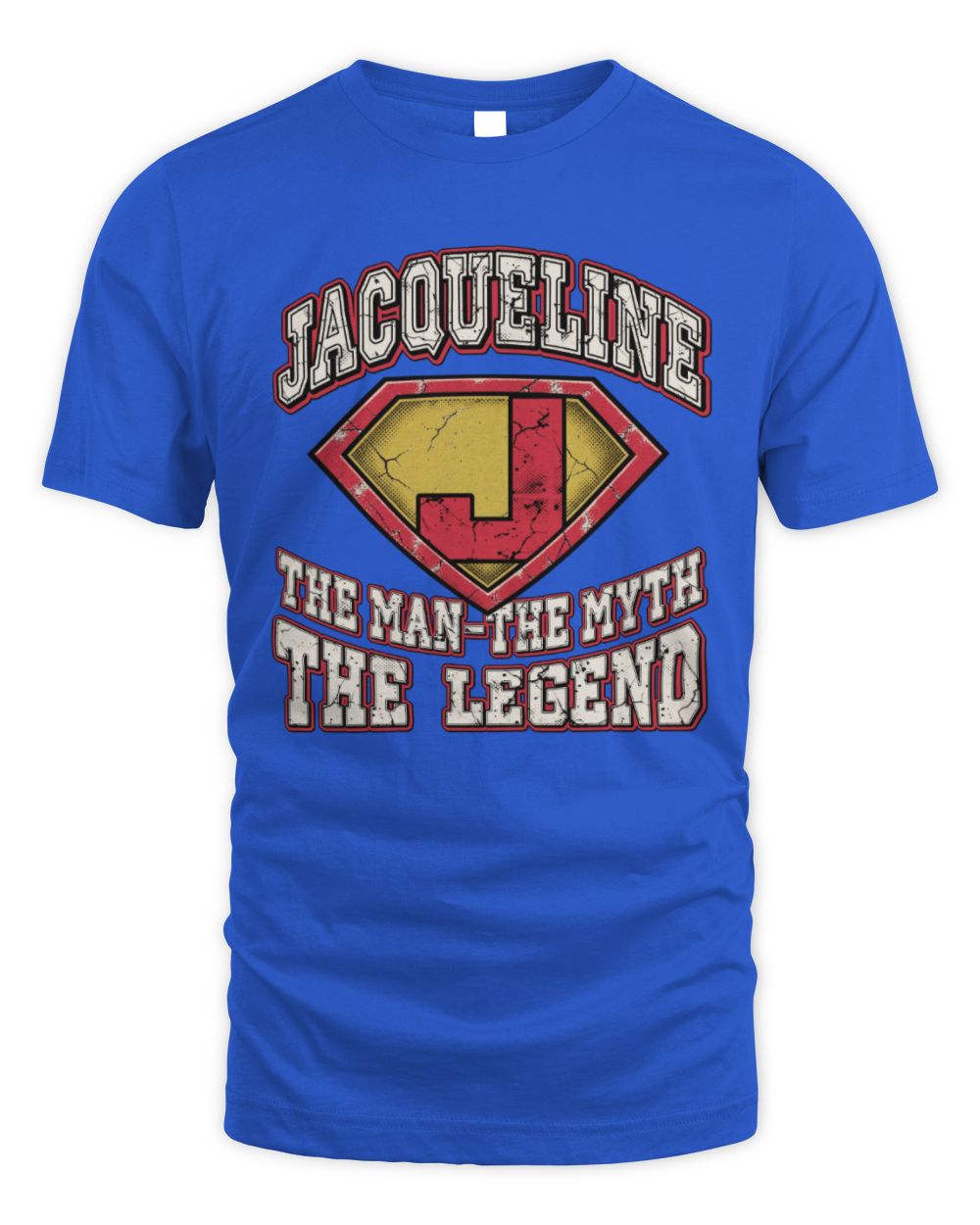 The Man The Myth The Legend Superman Graphic T-Shirt JACQUELINE M1-74 / Unisex Standard T-Shirt / royal