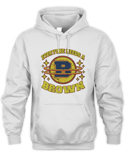 Everyone Needs a Your Name Shirt BROWN M1-76 / Unisex Hoodie / white