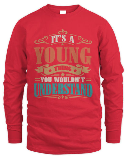 It’s a Name Thing Personalized Retro T-Shirt YOUNG M1-47 / Men's Long Sleeved T-Shirt / red