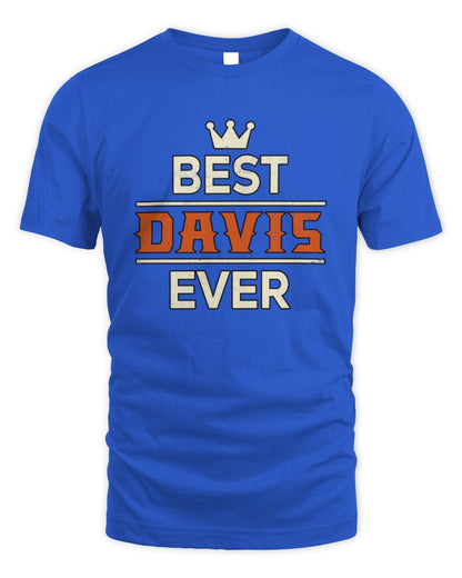 Best Your Name With Crown Shirt DAVIS M1-59 / Unisex Standard T-Shirt / royal