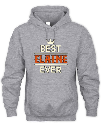 Best Your Name With Crown Shirt ELAINE M1-59 / Unisex Hoodie / sport grey