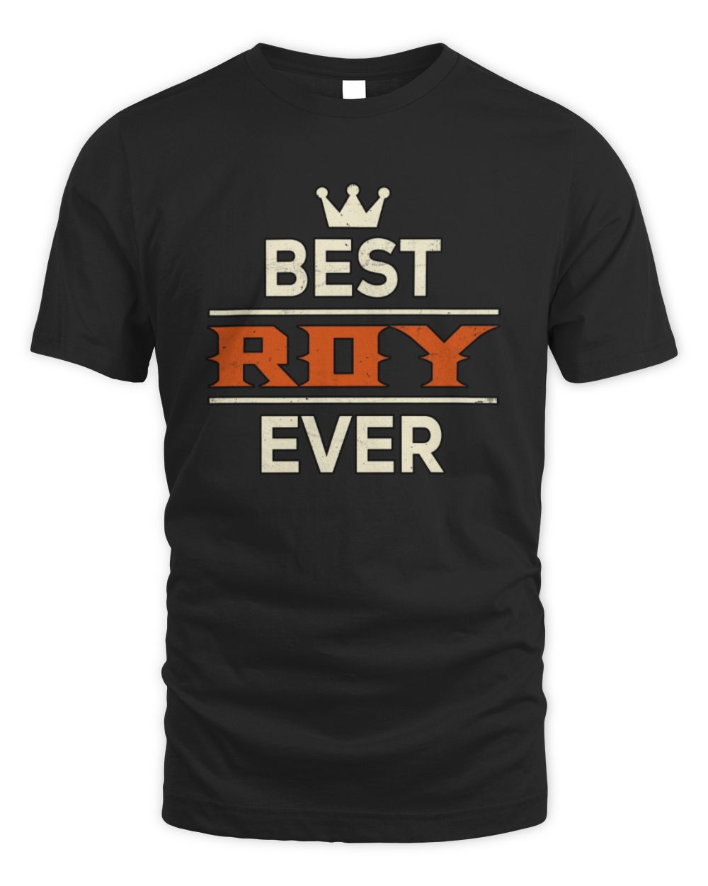 Best Your Name With Crown Shirt ROY M1-59 / Unisex Standard T-Shirt / black