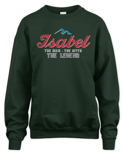 The Man The Myth The Legend Coors Light Beer T-Shirt ISABEL M1-S84 / Unisex Sweatshirt / forest green