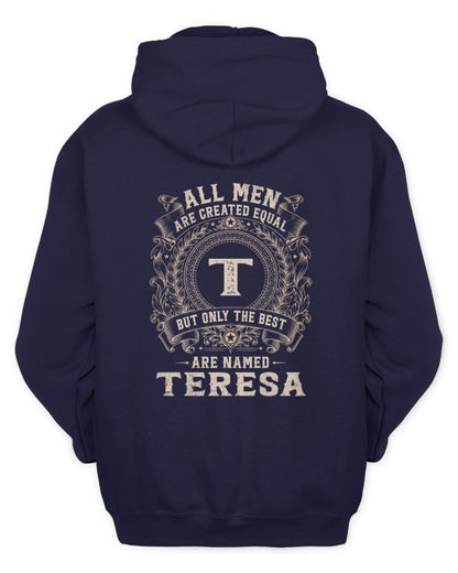 All Men Are Created Equal Cool Logo Shirt TERESA M1-60 / Unisex Hoodie / navy