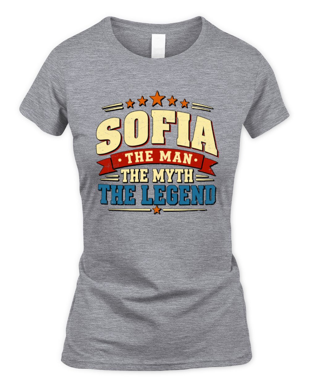 The Man The Myth The Legend Ribbon Vintage T-Shirt SOFIA M1-56 / Women's Standard T-Shirt / sport grey