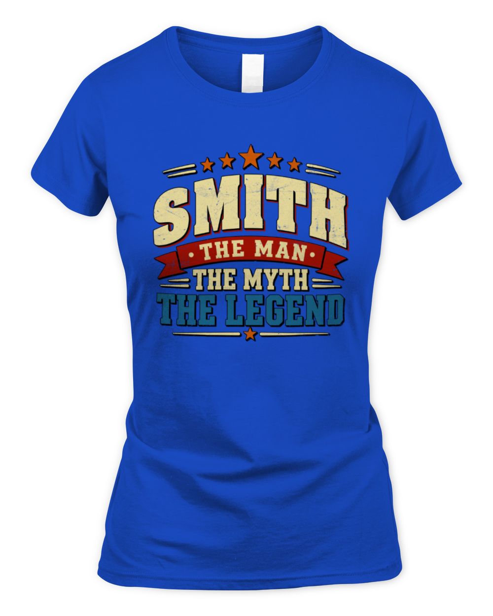 The Man The Myth The Legend Ribbon Vintage T-Shirt SMITH M1-56 / Women's Standard T-Shirt / royal