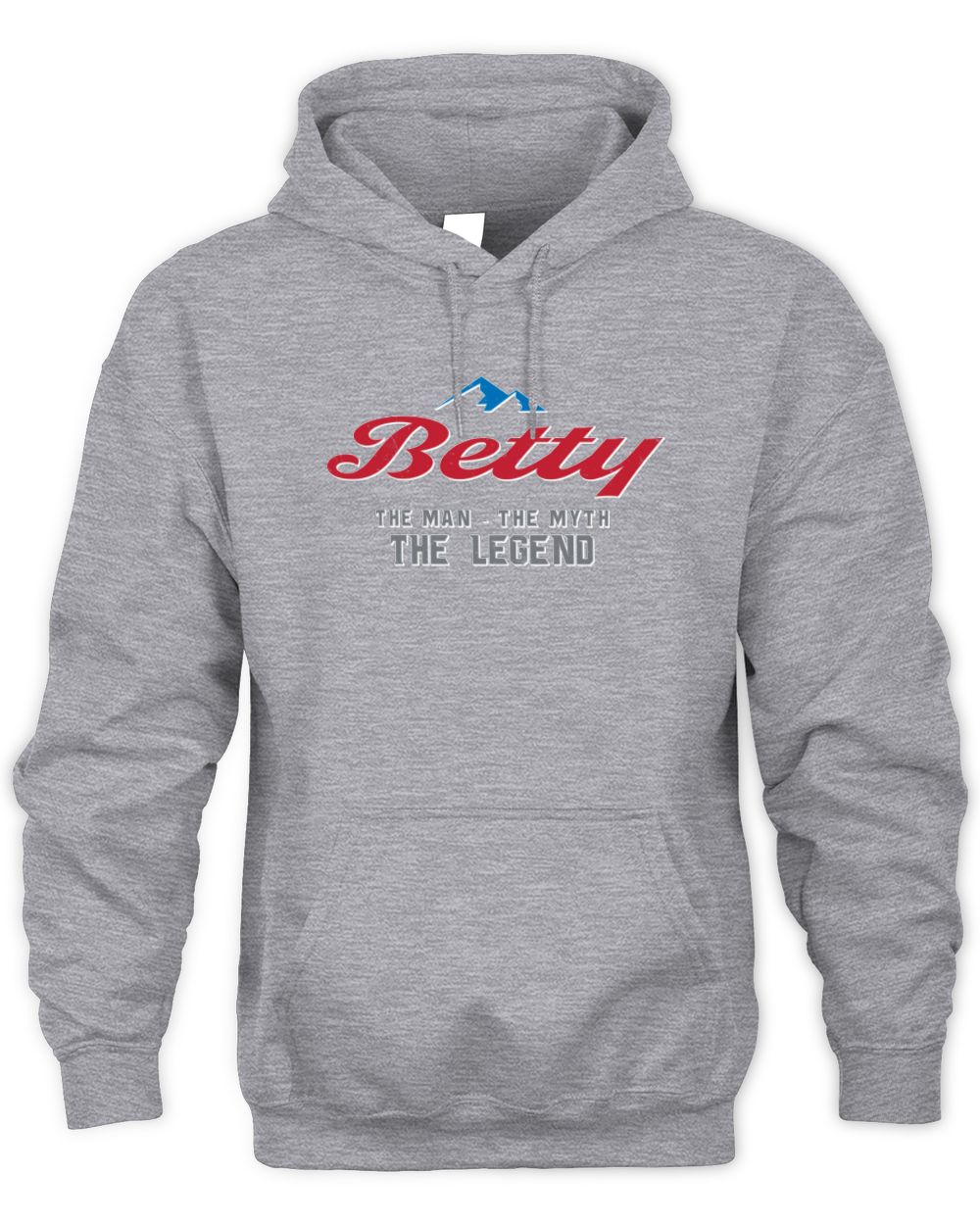 The Man The Myth The Legend Coors Light Beer T-Shirt BETTY M1-S84 / Unisex Hoodie / sport grey