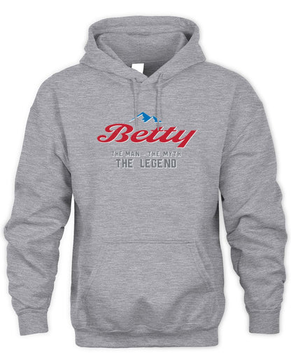 The Man The Myth The Legend Coors Light Beer T-Shirt BETTY M1-S84 / Unisex Hoodie / sport grey