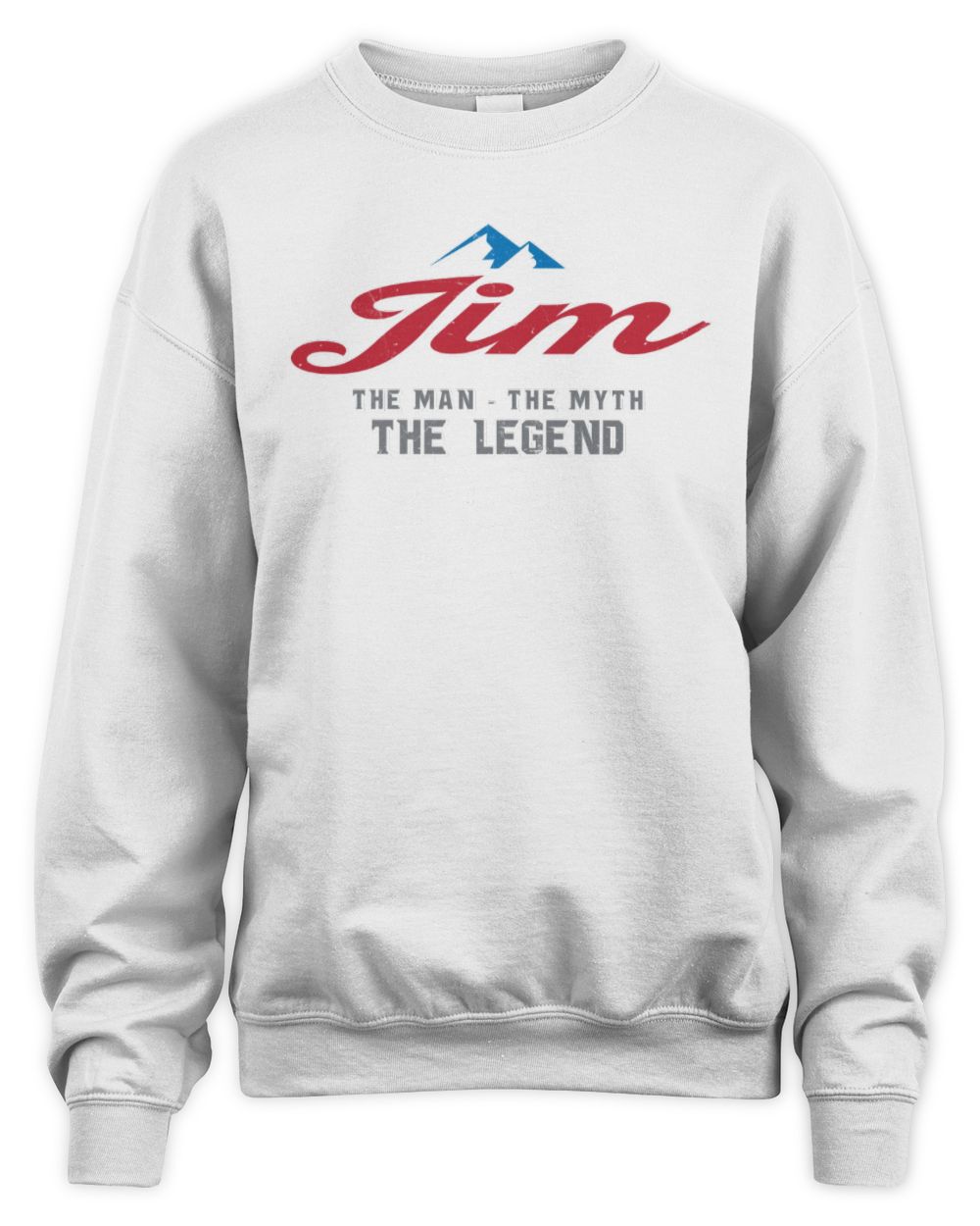 The Man The Myth The Legend Coors Light Beer T-Shirt JIM M1-S84 / Unisex Sweatshirt / white