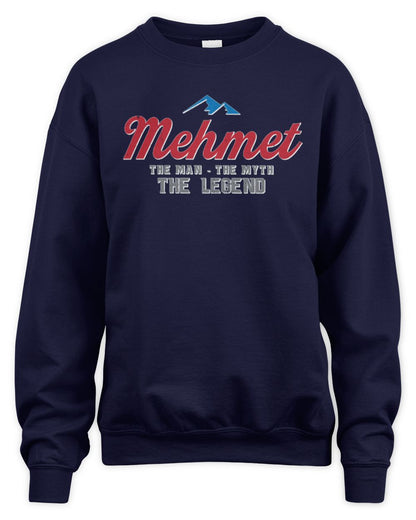 The Man The Myth The Legend Coors Light Beer T-Shirt MEHMET M1-S84 / Unisex Sweatshirt / navy