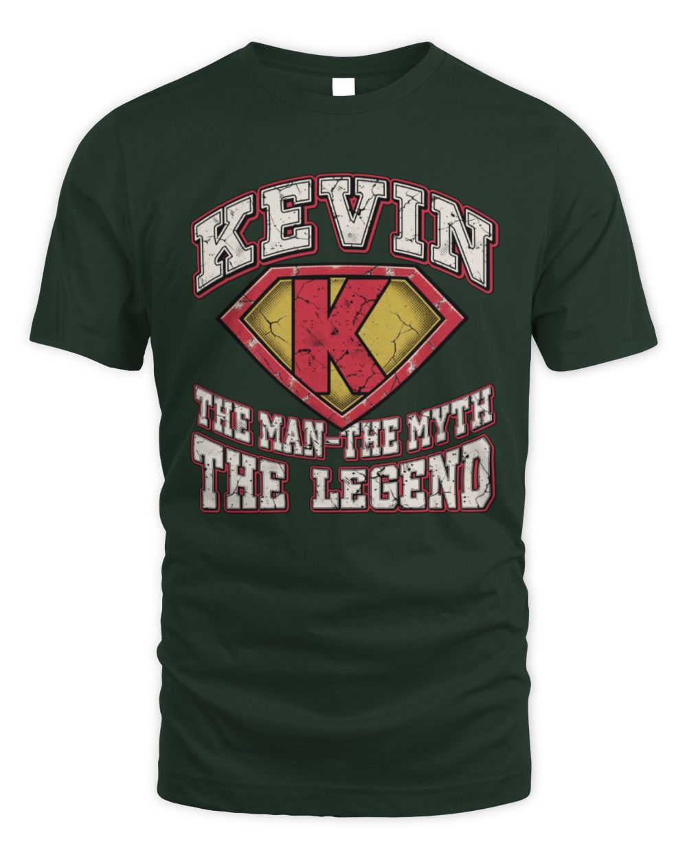The Man The Myth The Legend Superman Graphic T-Shirt KEVIN M1-74 / Unisex Standard T-Shirt / forest green
