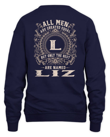 All Men Are Created Equal Cool Logo Shirt LIZ M1-60 / Unisex Sweatshirt / navy