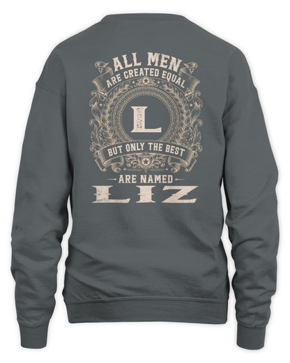 All Men Are Created Equal Cool Logo Shirt LIZ M1-60 / Unisex Sweatshirt / charcoal