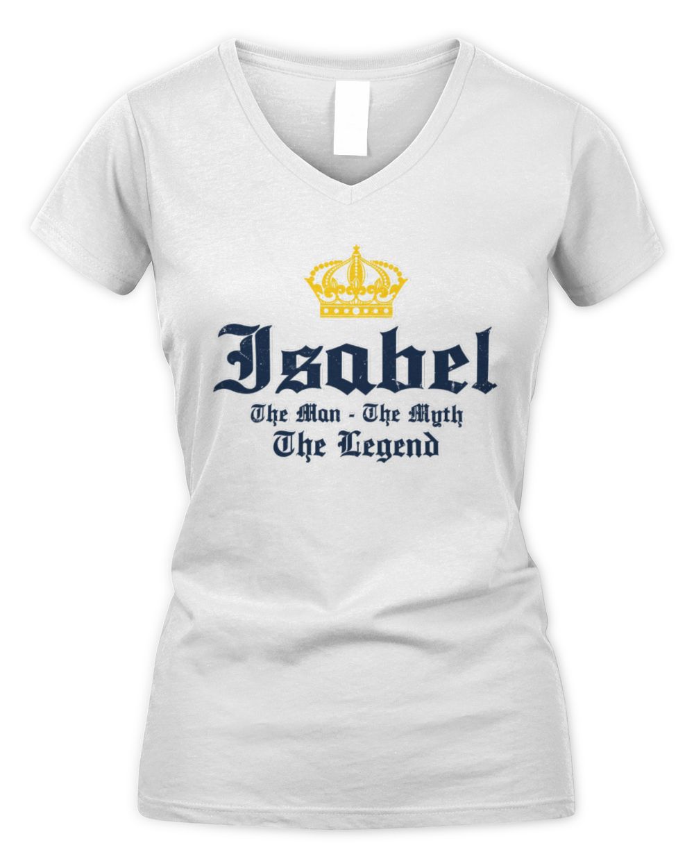 The Man The Myth The Legend Corona Beer T-Shirt ISABEL M1-S83 / Women's V-Neck T-Shirt / white