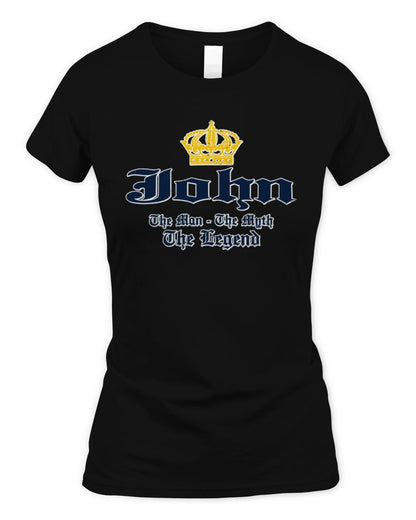 The Man The Myth The Legend Corona Beer T-Shirt JOHN M1-S83 / Women's Standard T-Shirt / black
