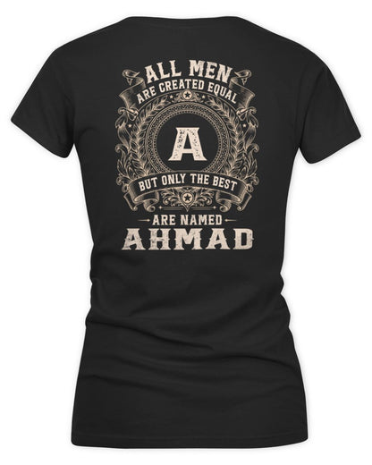 All Men Are Created Equal Cool Logo Shirt AHMAD M1-60 / Women's V-Neck T-Shirt / black