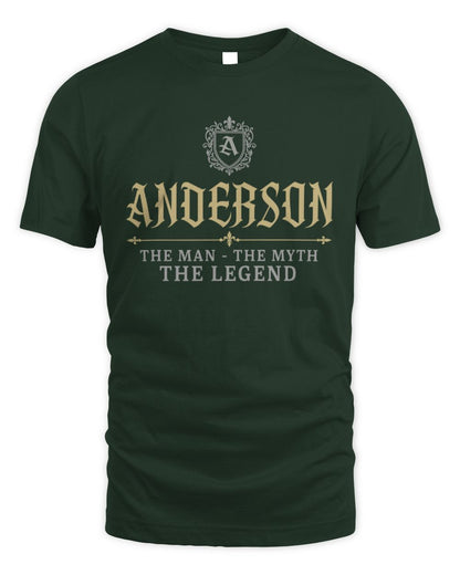 The Man The Myth The Legend Western Shirt ANDERSON M1-78 / Unisex Standard T-Shirt / forest green
