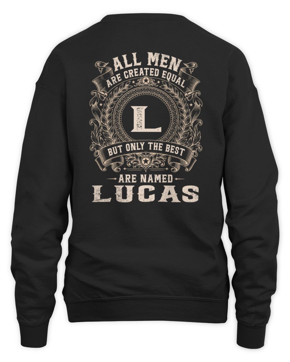 All Men Are Created Equal Cool Logo Shirt LUCAS M1-60 / Unisex Sweatshirt / black