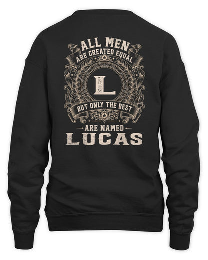 All Men Are Created Equal Cool Logo Shirt LUCAS M1-60 / Unisex Sweatshirt / black
