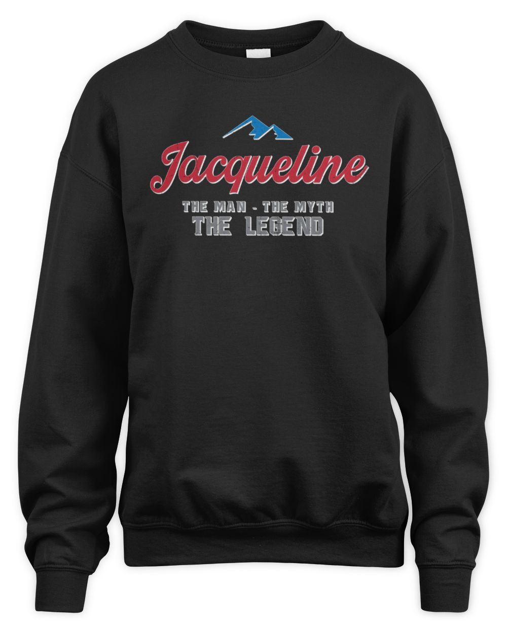 The Man The Myth The Legend Coors Light Beer T-Shirt JACQUELINE M1-S84 / Unisex Sweatshirt / black