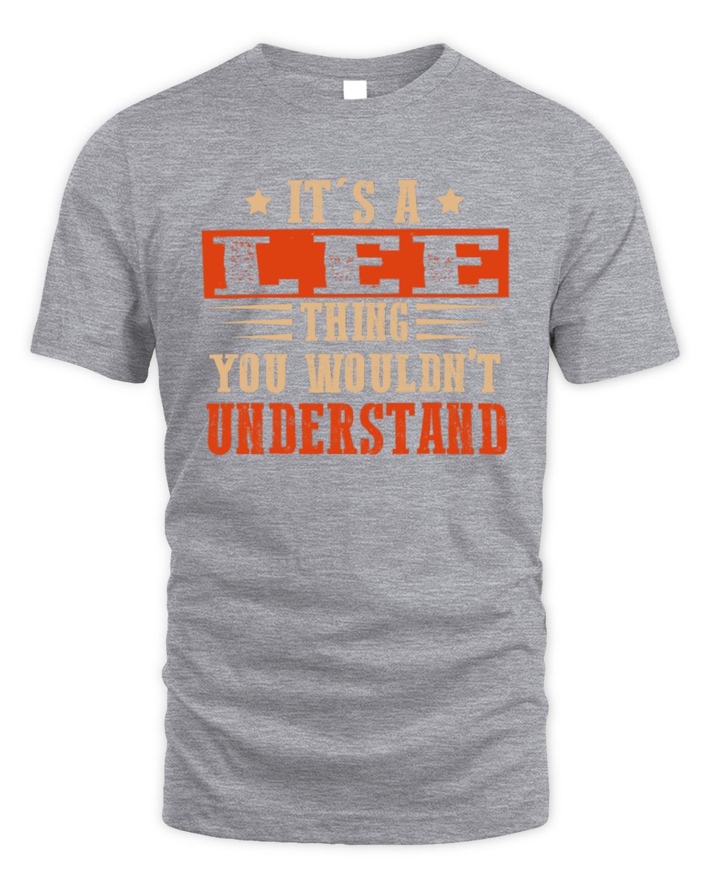 It's a Name Thing Personalized Funny Shirt LEE M1-51 / Unisex Standard T-Shirt / sport grey