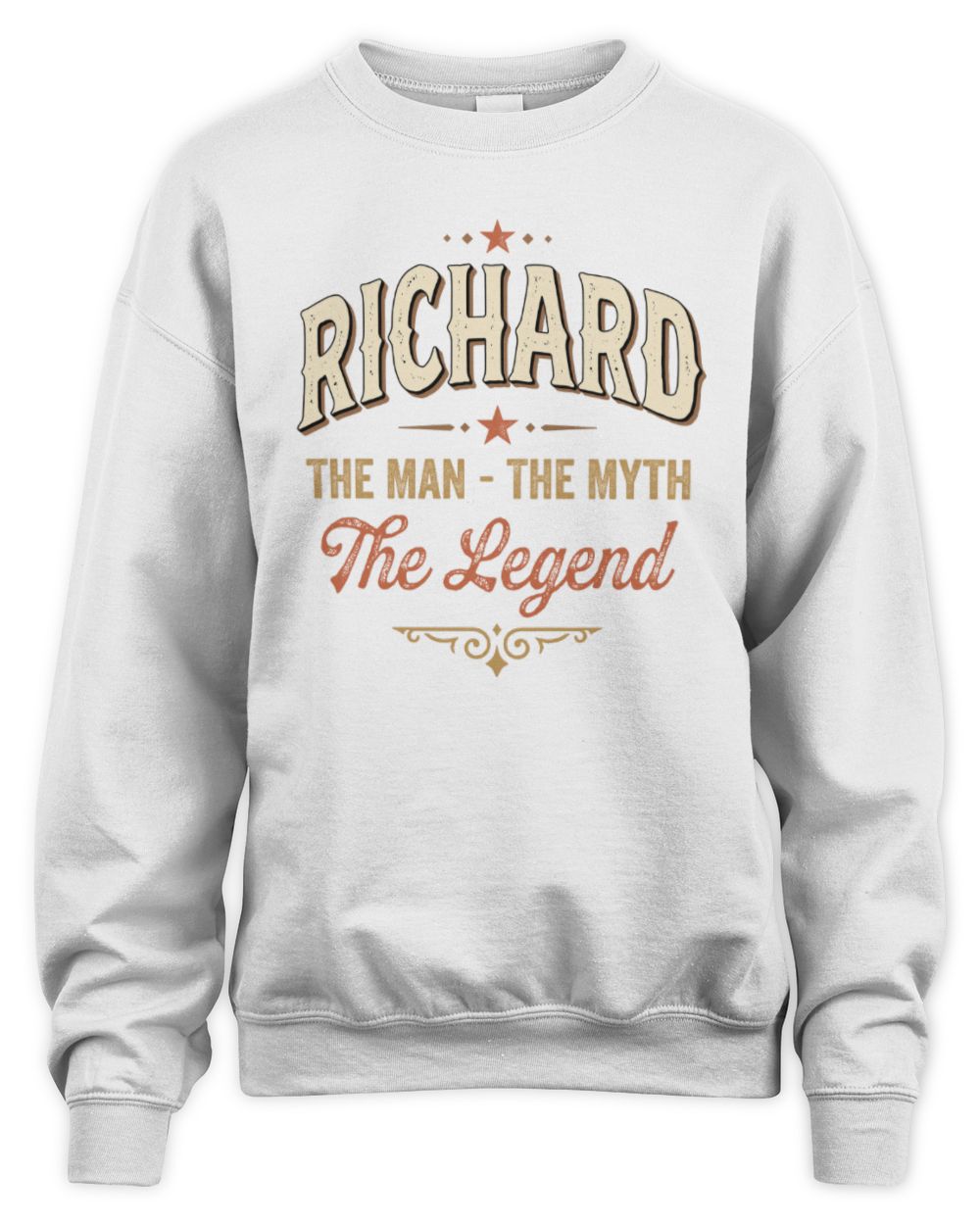 I'm Name I'm Not Rude I Just Have The Balls Funny T-Shirt RICHARD M1-77 / Unisex Sweatshirt / white