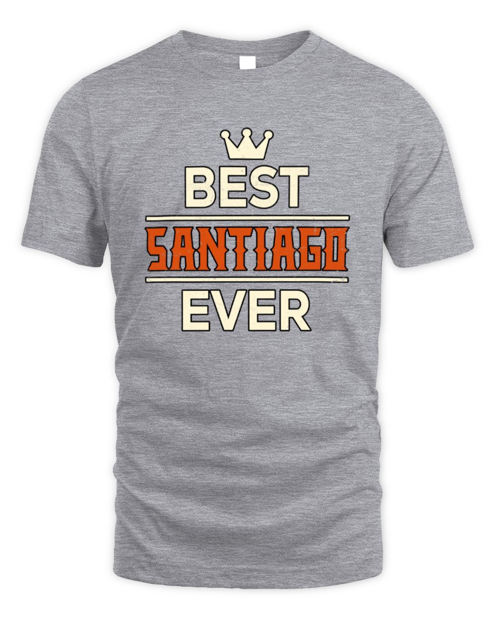 Best Your Name With Crown Shirt SANTIAGO M1-59 / Unisex Standard T-Shirt / sport grey