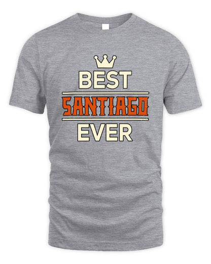 Best Your Name With Crown Shirt SANTIAGO M1-59 / Unisex Standard T-Shirt / sport grey