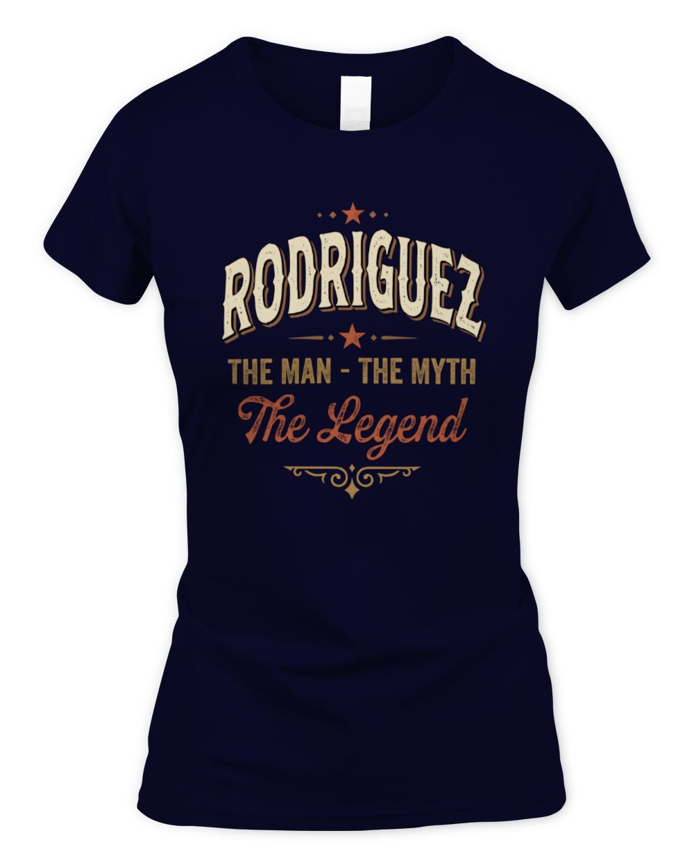 I'm Name I'm Not Rude I Just Have The Balls Funny T-Shirt RODRIGUEZ M1-77 / Women's Standard T-Shirt / navy