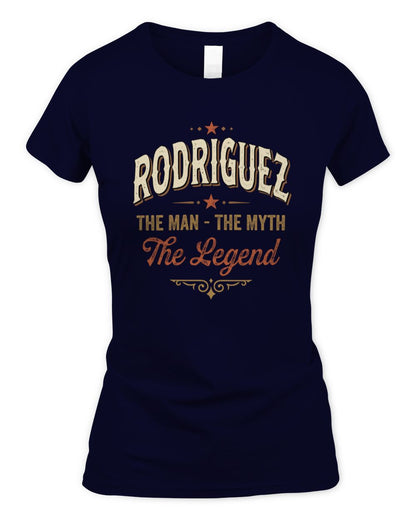 I'm Name I'm Not Rude I Just Have The Balls Funny T-Shirt RODRIGUEZ M1-77 / Women's Standard T-Shirt / navy